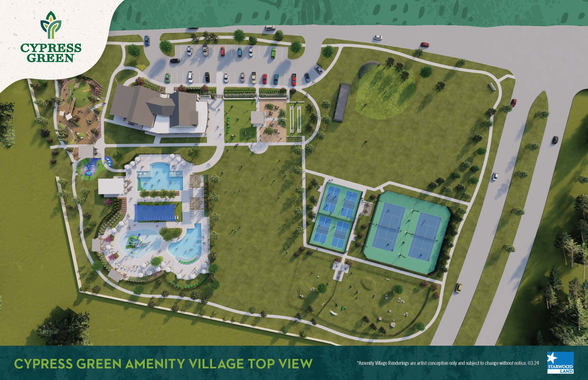 Cypress Green aerial overview